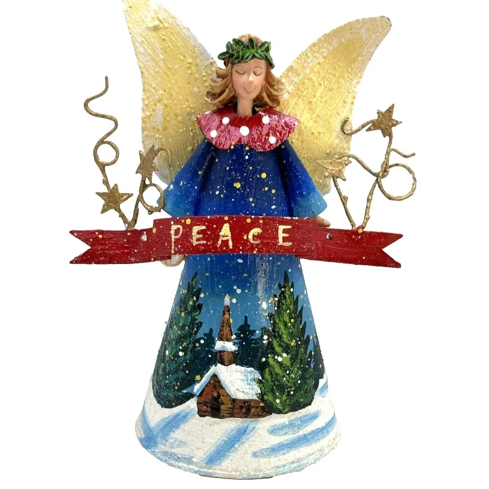 Vtg Ranger Gift Angel w/ Peace Banner Christmas Holiday‎ Figurine Retired 8